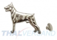 100er Pack Ziernieten Hund Dobermann #444 Motivniete Lederniete