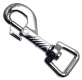 10er Pack Karabinerhaken 16 x 76mm mit geradem Wirbel Heavy Duty