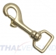 Karabinerhaken Messing 20x77mm mit geradem Wirbel 150kg Traglast