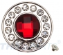 10er Pack Strass Concho Rot rund 35mm Concha Conchos Conchas