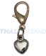 Halsbandanh�nger Charm Herz silberfarben #34 Schmuck Anh�nger