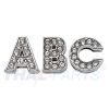 10er Pack Strassbuchstabe - W - zum Aufschieben - 14mm - Strass
