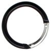 50er Pack Rund Karabiner Aluminium 38mm x 4,5mm Schwarz