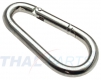 10er Pack Feuerwehr Karabinerhaken 120 x 11mm Form B  DIN 5299