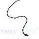 100er Pack Kugelketten 2,4mm x 150mm Schwarz mit Verschluss