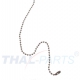 100er Pack Kugelketten 2,4mm x 450mm Silbern mit Verschluss