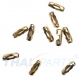 100er Pack Einpressverschl�sse f�r 2,4mm Kugelketten Gold