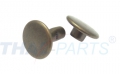1000er Pack Doppel Hohlnieten 13x12mm Unten zu Altmessing