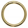 10er Pack Rundringe 32 x 4,0mm Stahl, Gold vermessingt O-Ringe