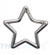 50er Pack Aluminium Karabinerhaken Stern 65mm Silbern eloxiert