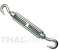 25er Pack Spannschloss M16 x 170mm Haken - Haken DIN 1480 verzinkt Seilspanner