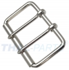 10er Pack Doppeldornschnalle 75mm Doppelschnalle Stahl vernickelt