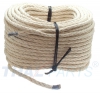 50m Sisalseil Trosse 3-litzig gedreht 6mm Kratzbaum Sisal Tau Seil