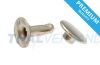 100er Pack Doppel Hohlnieten Premium 13x12mm Unten offen