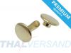 1000er Pack Doppel Hohlnieten Premium 11x12mm Unten zu Gold -vermessingt