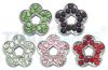 5er Pack Strassmotiv Flower Sortiment zum Aufschieben f�r 10mm Gurtband