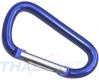 10er Pack Aluminium Karabinerhaken 56mm x 5mm Blau eloxiert