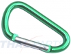 50er Pack Aluminium Karabinerhaken 46mm x 4mm Gr�n Karabiner