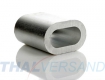 100er Pack Aluminium Pressklemmen 5,0mm Alu Pressh�lsen DIN 3093