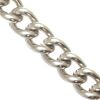 10m Gourmettekette 3,0mm Stahl vernickelt Farbe Silbern Panzerkette