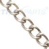 10m Gourmettekette 2,0mm Stahl vernickelt Farbe Silbern Panzerkette