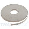 10m Gurtband 10mm Breit ca. 1,6mm stark / grau Polypropylen