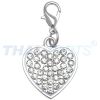 Strassanh�nger Charm Herz #30b Strass / Schmuck Anh�nger