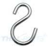 10er Pack S-Haken asymmetrisch 6mm x 50mm Edelstahl V4A