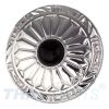 Concho #075 30mm Wild Hearts Concho mit Stein Schwarz Conchos Concha