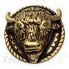 Concho #027 40mm B�ffelkopf Buffalo Antik Bronze Conchos Concha