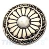 Concho #067 30mm Wild Hearts Concho Gold mit wei�em Stein Conchos Concha