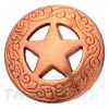 Concho #005 20mm Kupferfarben Western Texas Stern Star Conchos Concha