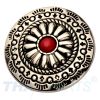 Concho #087 30mm Western Concho Silber Stein Rot Conchos Concha