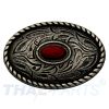 Concho #057 Oval Concho 36mm x 25mm Stein Rot Conchos Concha