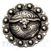 Concho #054 25mm Western Zaum Longhorn Beere Antik Silber Conchos Concha