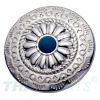 Concho #083 30mm Western Blume Concho Silber Stein Blau
