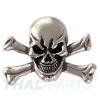 Concho #104 32mm Metal concho Cowboy Decor Skull Antik-Silber