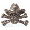 Concho #117 32mm Metal Cowboy Dekor Sch�del Concho Leathercrat Antik-Silber