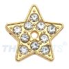 Strassmotiv Star Gold zum Aufschieben f�r 10mm Gurtband