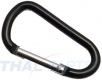10er Pack Aluminium Karabinerhaken 56mm x 5mm Schwarz eloxiert